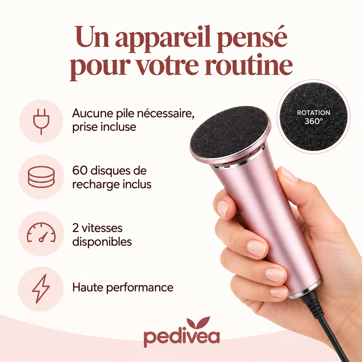Pedivea - Râpe électrique
